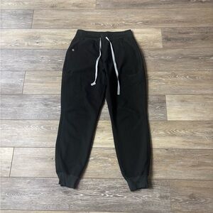 Figs Jogger Pants Sz S Black Scrub Technical Collection Nurse Medical Doctor Aid